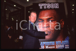 35mm vintage slide* 2000 MILANO Frank WARREN promuove incontro boxe Mike TYSON 7