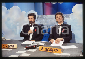 35mm vintage slide* 1995 STRISCIA LA NOTIZIA - Enzo IACCHETTI e Lello ARENA (29)