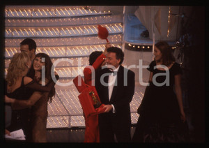 35mm vintage slide* 1997 FESTIVAL SANREMO - Piero CHIAMBRETTI e Valeria MARINI