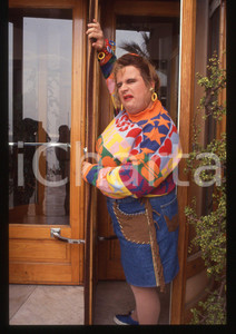 35mm vintage slide* 1992 STRISCIA LA NOTIZIA - Gianni FANTONI - GLADYS