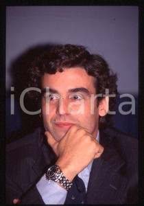 Francesco IACONO MILANO Conferenza stampa Ritratto 1995  *35 mm vintage slide 9