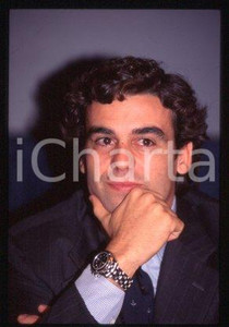 Francesco IACONO MILANO Conferenza stampa Ritratto 1995  *35 mm vintage slide 10