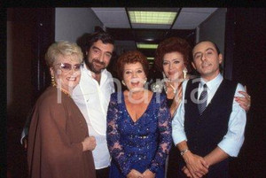 Flo SANDON'S - TV SHOW Italian singer Portrait 1990 ca * 35 mm vintage slide 6