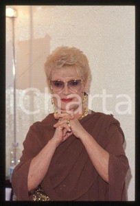 Flo SANDON'S - TV SHOW Italian singer Portrait 1990 ca * 35 mm vintage slide 8