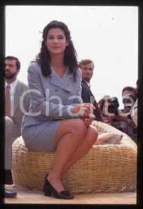 Sandra BULLOCK - CANNES Festival American actress 1996 * 35 mm vintage slide 25