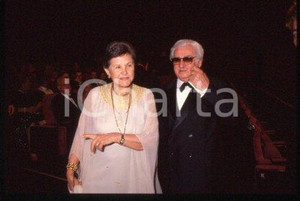 Jorge AMADO and Zélia GATTAI - CANNES Portrait 1990 ca * 35 mm vintage slide 7