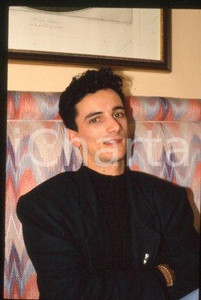 BUNGARO - ITALY Portrait of singer-songwriter 1990 ca * 35 mm vintage slide 23