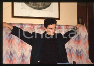 BUNGARO - ITALY Portrait of singer-songwriter 1990 ca * 35 mm vintage slide 24