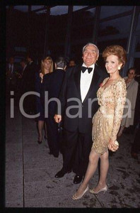 35mm vintage slide* 1999 ca CINEMA Ernest BORGNINE American actor and wife (122)