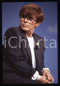 35mm vintage slide* 1995ca MAURIZIO COSTANZO SHOW Franca VALERI Ritratto (3)