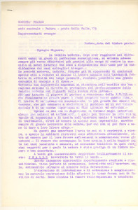 Documento originale, autentico 1970 ca GOLIARDIA Apparecchio PRALLO per gas intestinali Dattiloscritto 1
