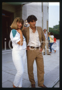 35mm vintage slide* 1990 VENEZIA Debora ERGAS e Marcello MODUGNO 1