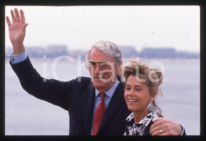 35mm vintage slide* 1989 FESTIVAL CANNES - Jane FONDA e Gregory PECK Ritratto 3