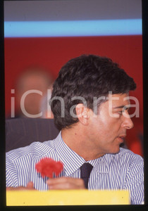 Fotografia d epoca originale 35mm vintage slide 1989 MILANO Claudio MARTELLI Congresso PSI Ansaldo 18 1