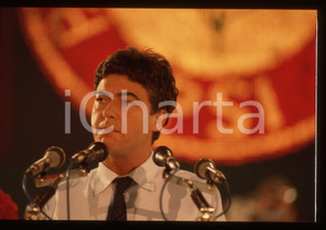 Fotografia d epoca originale 35mm vintage slide 1987 RIMINI Claudio MARTELLI 44Â° Congresso PSI 8 1