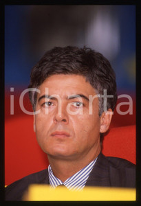 Fotografia d epoca originale 35mm vintage slide 1989 MILANO Claudio MARTELLI Congresso PSI Ansaldo 45 1