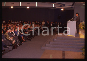 Fotografia d epoca originale 35mm vintage slide 1990 ROMA Claudio MARTELLI Conferenza Immigrazione 6 1