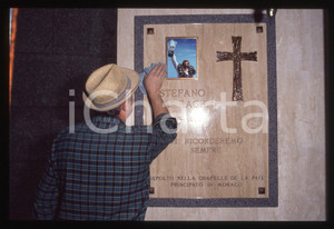 Fotografia d epoca originale 35mm vintage slide 1990 FINO MORNASCO Tomba CASIRAGHI Lapide Stefano 8 1