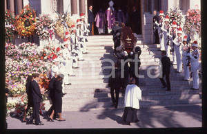 Fotografia d epoca originale 35mm vintage slide 1990 PRINCIPATO DI MONACO Funerali di Stefano CASIRAGHI 46 1