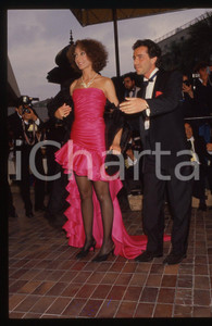 35mm vintage slide* 1988 ca CANNES Marisa BERENSON Bernard MONTIEL (1)