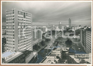 Stampa, bozzetto originale 1960 ca MILANO Piazza della Repubblica Bozzetto per cartolina 45x31 cm 1