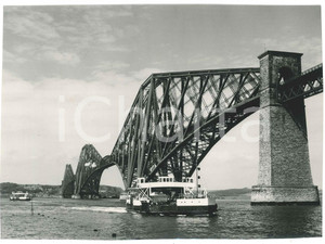 1957 SCOTLAND - The Railway Bridge over the River Forth - VINTAGE Photo Fotografia d'epoca, con didascalia al verso. GOOD/buono  Formato: 20x14 cm originale e autentica 1