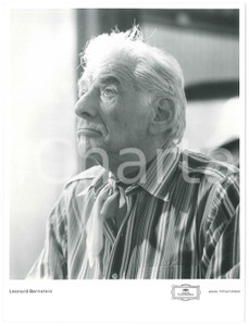 Fotografia d epoca originale 1980 ca MUSICA Leonard BERNSTEIN Ritratto del compositore  Foto 17x23 cm 1