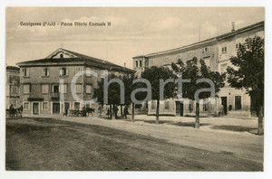 1915 ca CERVIGNANO DEL FRIULI Piazza Vittorio Emanuele III - Cartolina ANIMATA  Cartolina postale d'epoca, non viaggiata.CONDIZIONI: FAIRFORMATO: FP    originale e autentica 1
