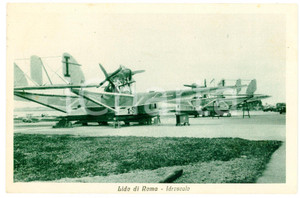 1933 ROMA Idroscalo - Panorama con idrovolanti - Cartolina FP VG  Cartolina postale d'epoca, viaggiata.CONDIZIONI: FAIR (lievi smussature agli angoli)FORMATO: FP    originale e autentica 1