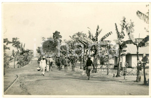 1930 ca CONGO BELGE - Mines KATANGA - Camp des indigÃ¨nes - Photo 14x9 cm Fotografia originale d'epoca, in formato cartolina postale. GOOD/buono  Formato: 14x9 cm originale e autentica 1