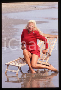 Fotografia d epoca originale Sandra MILO al Lido  Mostra del Cinema di VENEZIA 1990 35mm vintage slide 4 1