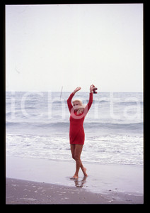 Fotografia d epoca originale Sandra MILO al Lido  Mostra del Cinema di VENEZIA 1990 35mm vintage slide 30 1