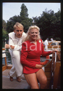 Fotografia d epoca originale Sandra MILO Gianni DEI al Lido Mostra Cinema VENEZIA 1990 35mm vintage slide 5 1