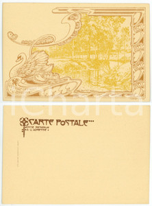 1900 ca ART NOUVEAU BELGIQUE Artist Paul CAUCHIE - GENVAL L'Argentine - Postcard Cartolina postale d'epoca, non viaggiata.Serie "De Bruxelles &agrave; Genval-les-Eaux", illustrata dall'artista Paul Cachie.CONDIZIONI: G FORMATO: FP    originale e autentica 1
