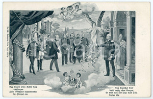 1900 ca OSTERREICH Kaiser Franz Joseph I ILLUSTRATED Postcard FP NV  Cartolina postale d'epoca, non viaggiata. FAIR/discreto Lievi smussature agli angoli Formato: 14x9 cm originale e autentica 1