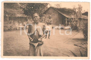 1930 ca LOMBOLOMBO - WAFANDA InstantanÃ© dans un coin du village - Carte postale  Cartolina d'epoca, non viaggiata.  FAIR/discreto Lievi smussature agli angoli FORMATO: 14x9 originale e autentica 1