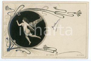 1900 ca VINTAGE EROTIC Nude girl with veil - Postcard FP VG  Cartolina d'epoca, viaggiata. FAIR/discreto Lievi smussature agli angoli Formato: FP originale e autentica 1