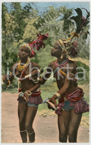 1960 ca CONGO BELGE Danseus Mobaye NU ETHNIQUE Carte postale FP NV  Cartolina postale d'epoca, viaggiata.EDIZIONE: Editions Hoa-Qui, ParisSERIE: L'Afrique en couleures - n. 2297CONDIZIONI: FAIR FORMATO: FP    originale e autentica 1