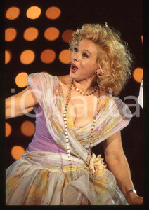 Fotografia d epoca originale Sandra MILO al Raffaella CarrÃ  Show 1988 35mm vintage slide 1 1