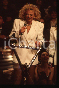 Fotografia d epoca originale Sandra MILO al Raffaella CarrÃ  Show 1988 35mm vintage slide 5 1