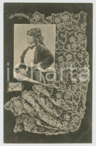 1902 LES DENTELLES Luxeuil lace - DentelliÃ¨re - French postcard  Cartolina postale d'epoca, viaggiata.CONDIZIONI: GFORMATO: FP    originale e autentica 1
