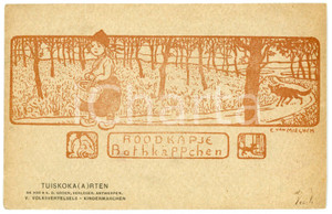 1906 Artist Eugen VAN MIEGHEM - Roodkapje - RotkÃ¤ppchen *RRR Rare postcard  Rara cartolina postale d'epoca, viaggiata.CONDIZIONI: FAIR (tracce di umidit&agrave; al verso)FORMATO: FPEDITORE: De Vos &amp; V. D. Groen - Antwerpen    originale e autentica 1