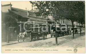 1910 ca MAISONS-ALFORT EntrÃ©e de l'usine de la SUZE, apÃ©ritif Ã  la Gentiane  Cartolina postale d'epoca, scritta ma non viaggiata.CONDIZIONI: GFORMATO: FP     originale e autentica 1