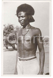 Cartolina originale da collezione 1925 ca ERITREA Tipo di SUZENA Uomo di razza cumana  Cartolina FP NV 1