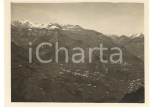 1920 ca LOMBARDIA Panorama di montagna - Foto VINTAGE Fotografia d'epoca. GOOD/buono  Formato: 12x9 cm originale e autentica 1