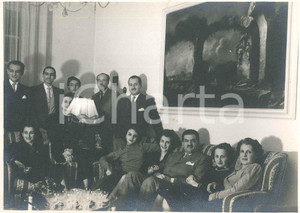 1938 LIVORNO Festa in onore del console di Tunisia - Foto 18x13 cm Fotografia originale d'epoca, con didascalia manoscritta al verso. GOOD/buono minime macchie Formato: 17x12 cm originale e autentica 1