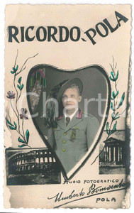 1920 ca POLA - Regio Esercito - BERSAGLIERI - Ritratto *Foto Umberto BONIVENTO Fotografia originale d'epoca, in formato cartolina postale.    GOOD/buono  Formato: 9x14 cm originale e autentica 1 1920 ca POLA - Regio Esercito - BERSAGLIERI - Ritratto *Foto Umberto BONIVENTO Fotografia originale d'epoca, in formato cartolina postale.    GOOD/buono  Formato: 9x14 cm originale e autentica 1