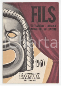 1960 GENOVA Sindacato DACET Federazione Lavoratori Spettacolo FILS Tessera