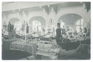 1917 WW1 TRIESTE - K.U.K. Garnisonsspital n° 9 - Camerata con feriti (2) Foto