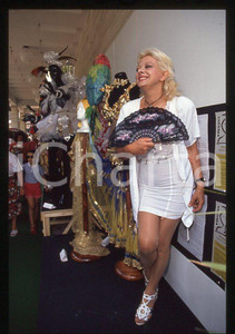 Fotografia d epoca originale Sandra MILO Mostra dei reggiseni 1990 ca  35mm vintage slide 9 1